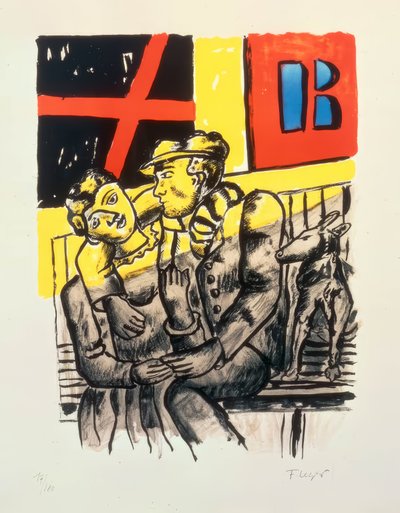 De geliefden door Fernand Leger