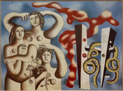 Compositie met drie figuren door Fernand Leger