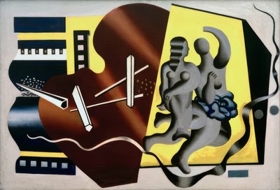 Compositie met twee danseressen door Fernand Leger