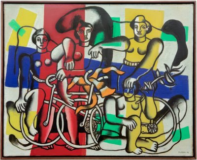De mooie fietssters door Fernand Leger