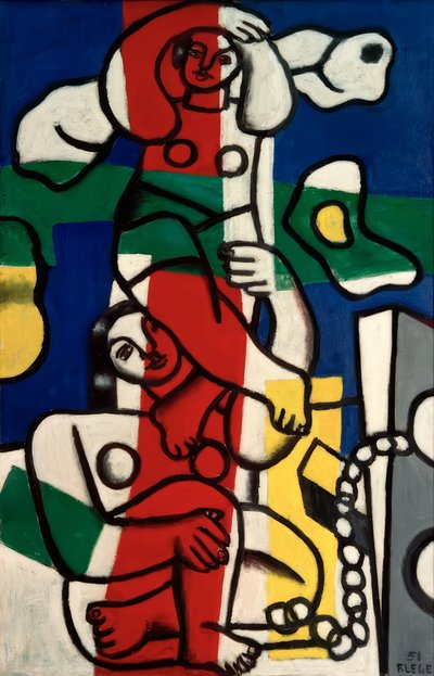 Veelkleurige acrobaten door Fernand Leger