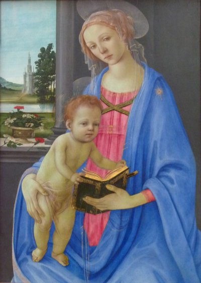 Duits: Maria mit dem Kind Madonna met kind door Filippino Lippi