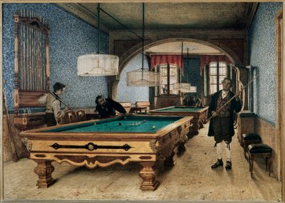 Het biljartspel door Filippo Carcano