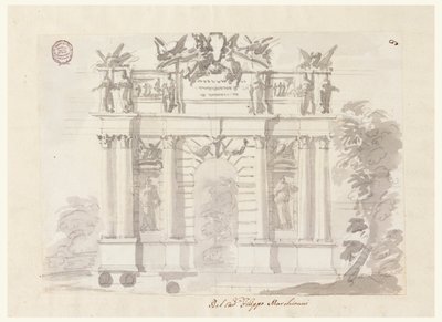 Deur in een Tuinmuur door Filippo Marchionni