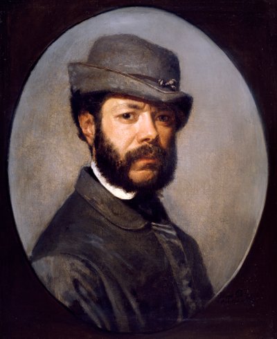 Zelfportret van Filippo Palizzi (1818-1899) door Filippo Palizzi