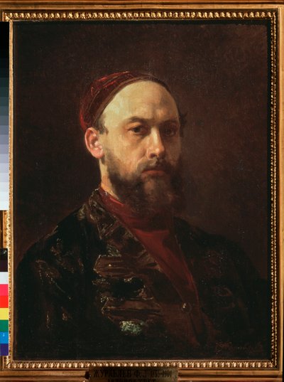 Zelfportret door Firs Sergeevich Zhuravlev