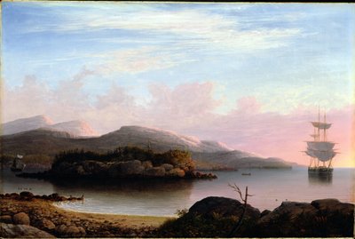 Bij Mount Desert Island, 1856 door Fitz Henry Lane