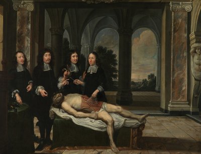Anatomische les door Flemish School