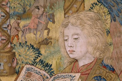 Maria met Kind en engelen door Flemish School
