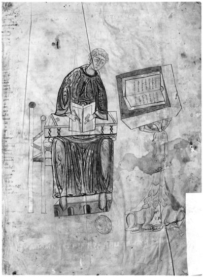 Lectionarium, de kopiist door Flemish School