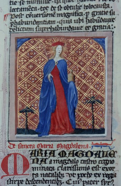 Pagina uit de Legenda Aurea, Brugge, ca. 1400-10 door Flemish School