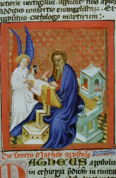 Pagina uit de Legenda Aurea, Brugge, ca. 1400-10 door Flemish School