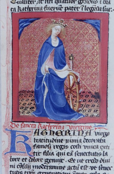 Pagina uit de Legenda Aurea, Brugge, ca. 1400-10 door Flemish School