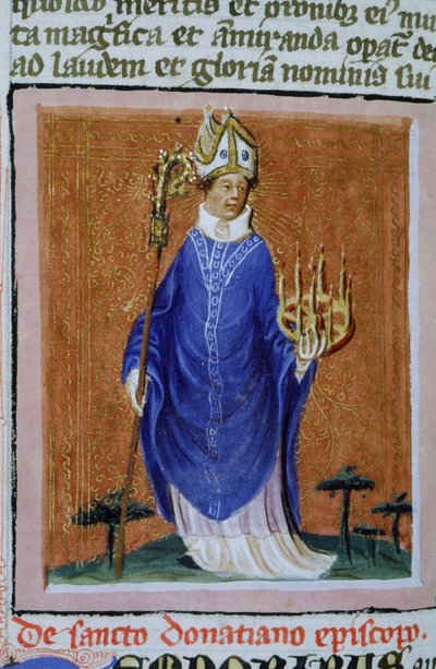 Pagina uit de Legenda Aurea, Brugge, ca. 1400-10 door Flemish School