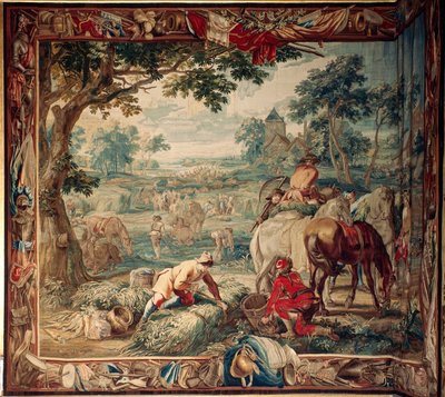 Paleis (Schlossanlage Schleissheim). Vlaamse wandtapijt. Brusselse atelier Judocus De Vos. Ontwerp Lambert De Hondt. Voederen. Ca 1715 - 1724. door Flemish School