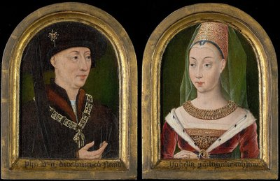 Filips de Goede, Hertog van Bourgondië; Isabelle van Bourbon (?) door Flemish School
