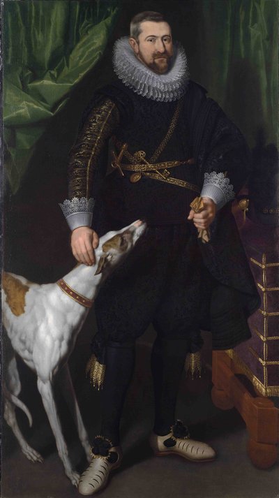 Portret van Charles-Alexandre de Croÿ door Flemish School