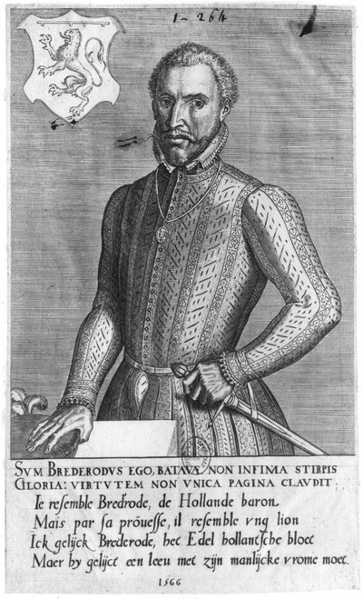 Portret van Graaf Hendrik van Brederode (1531-68) 1566 door Flemish School