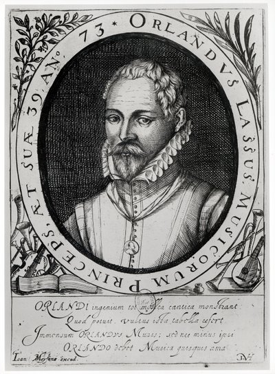 Portret van Roland de Lassus (1532-94) door Flemish School