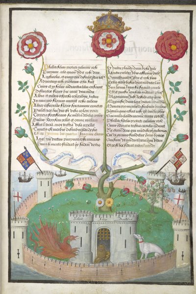 Verzen met Tudor-symbolen, c.1516 door Flemish School