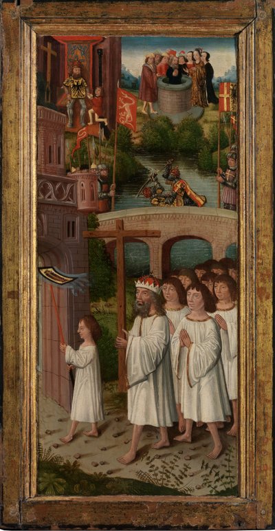 Scènes uit de Legende van het Heilige Kruis door Flemish School