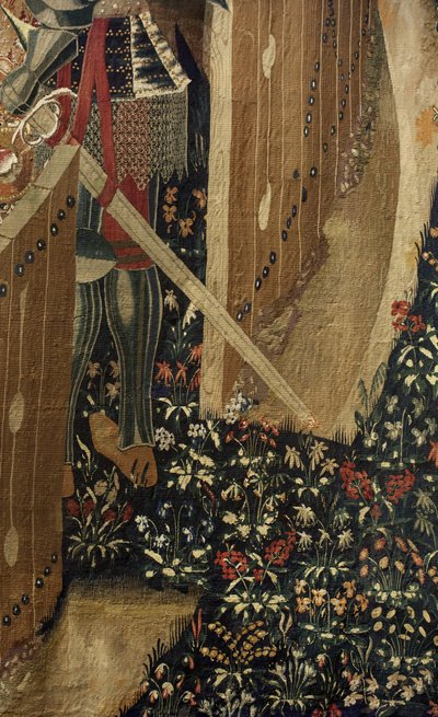 Wandtapijt met de veroveringen van koning Alfons V van Portugal door Flemish School