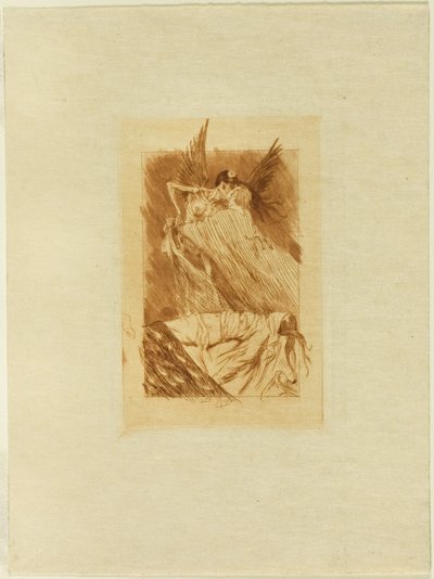 Frontispice voor Les baisers morts door Félicien Rops