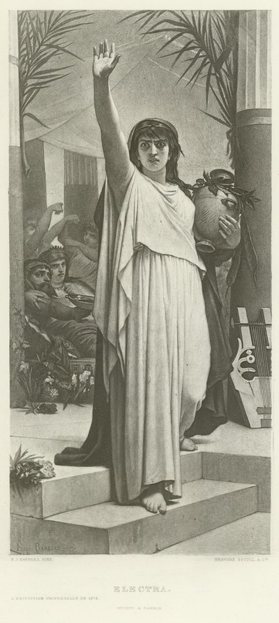 Electra (gravure) door Félix Joseph Barrias