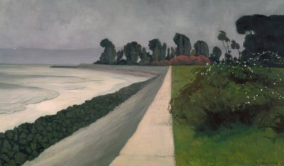 De zee bij Honfleur door Félix Vallotton