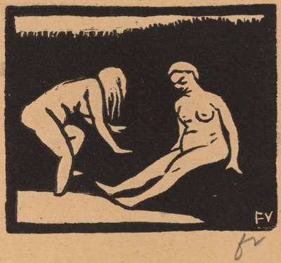 Uit het water komen door Félix Vallotton