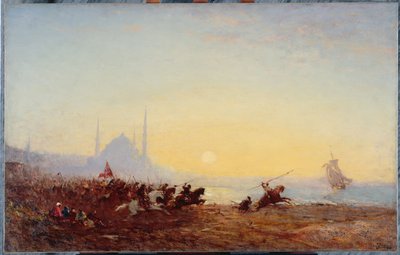 Fantasia in Constantinopel, tussen 1880 en 1895 door Félix Ziem