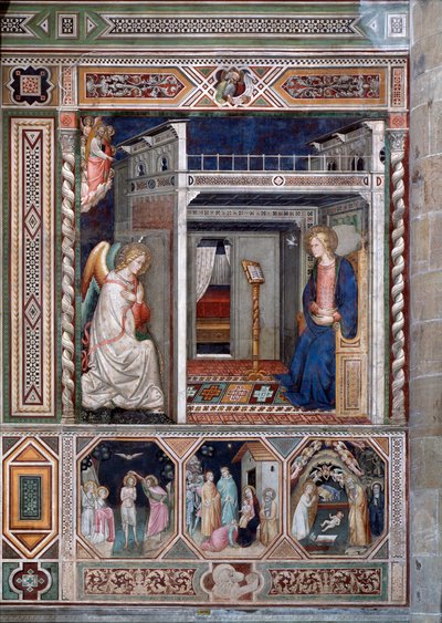 De annunciatie door Florentine School