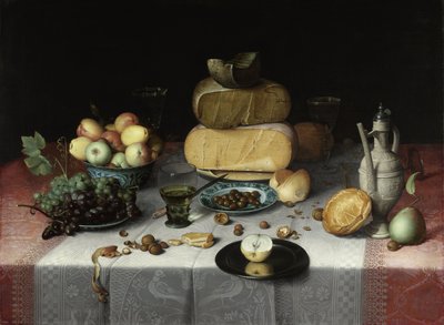 Stilleven met Kaas door Floris Claesz. van Dyck