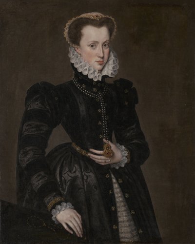 Portret van een hofdame door Follower of Antonis Mor