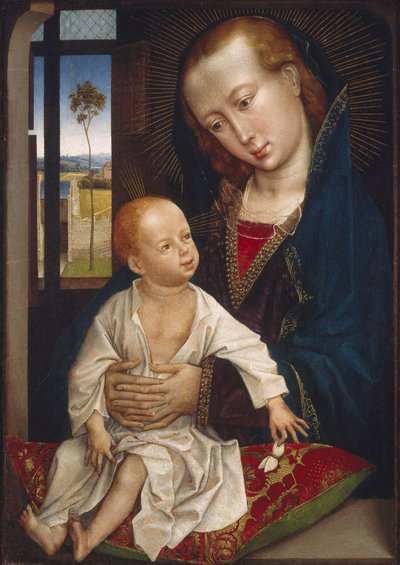 Maagd en kind door Follower of Rogier van der Weyden