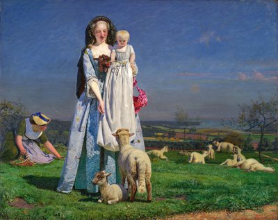 Mooie Baa-Lambs, 1850s door Ford Madox Brown