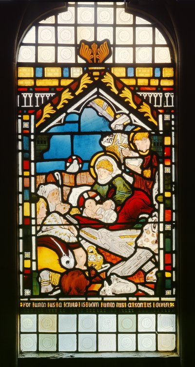 De Geboorte door Ford Madox Brown