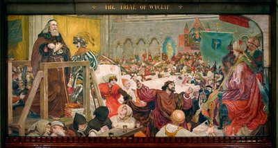 Het Proces van Wyclif door Ford Madox Brown