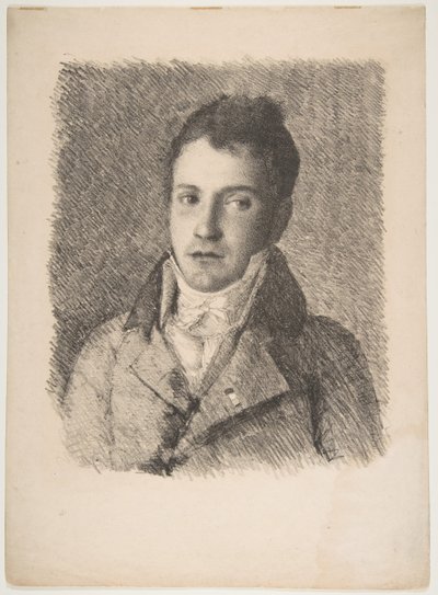 Portret van een jonge man door Formerly attributed to Goya
