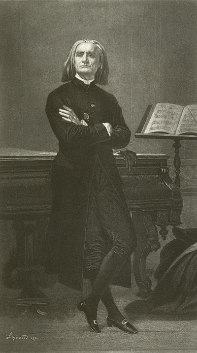 Franz Liszt door Fortune Joseph Seraphin Layraud