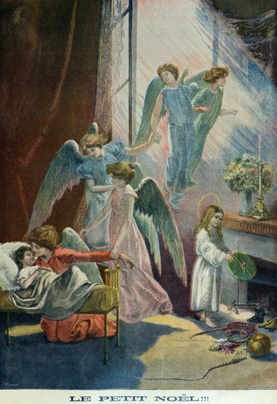 Le petit noel (Engraving) door Fortune Louis Meaulle