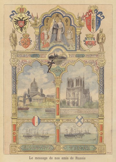 Boodschap van goede wil van de stad Sint-Petersburg aan Frankrijk door Fortune Louis Meaulle