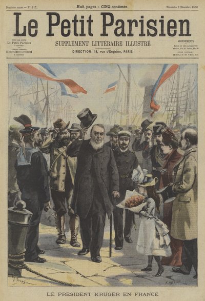 Paul Kruger, voormalig president van Transvaal, arriveert in Frankrijk door Fortune Louis Meaulle