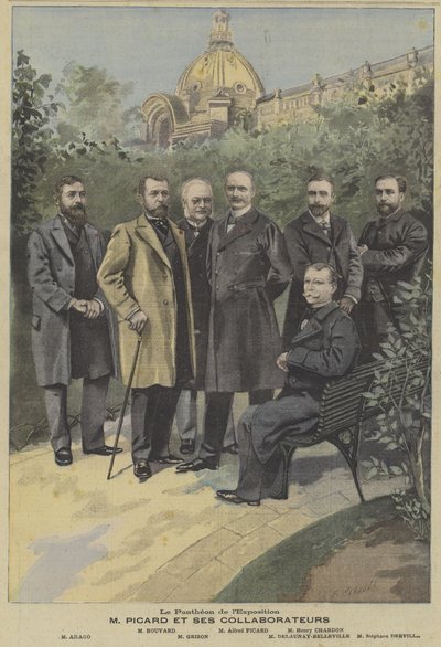De organisatoren van de Wereldtentoonstelling 1900 in Parijs door Fortune Louis Meaulle