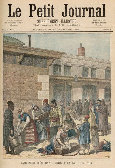 Joods vluchtelingenkamp in het Gare de Lyon, uit 
