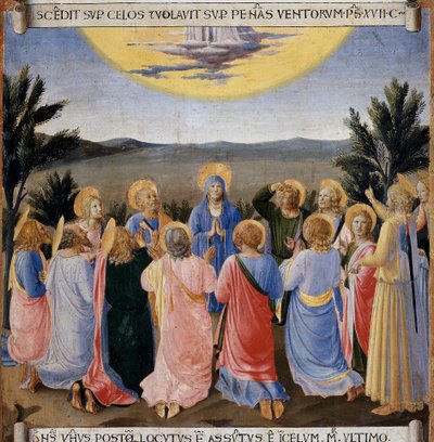 De Hemelvaart. Leven van Christus, Armadio degli Argenti door Fra  Angelico