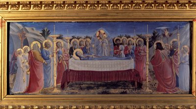 De begrafenis van de Maagd. Predelle 1435 door Fra  Angelico