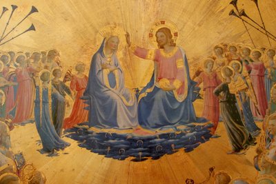 Italiaans: Kroning van de Maagd Kroning van de Maagd door Fra Angelico