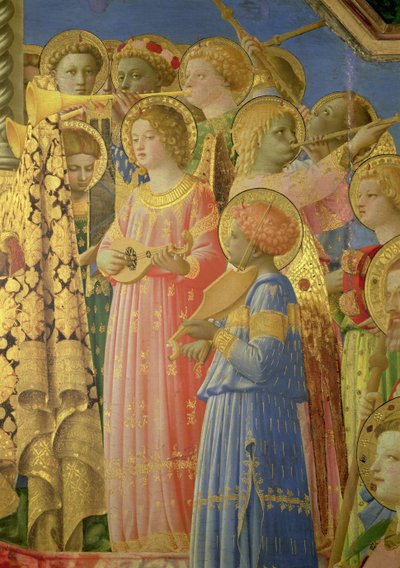De Kroning van de Maagd (detail) door Fra Angelico