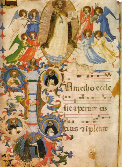 heilige domenico in glorie door Fra Angelico